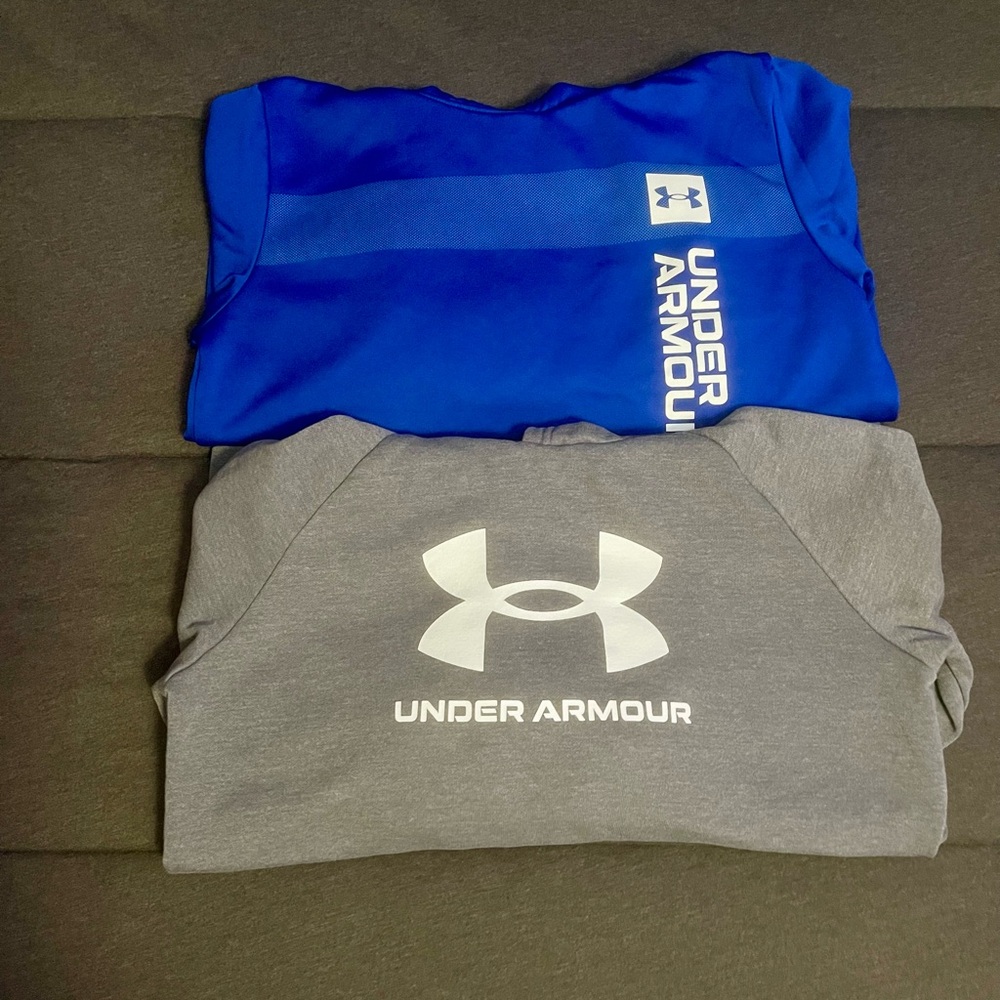 Under Armour Blue and Gray Hoodie Bundle
